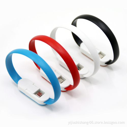Amazon Sale Micro Usb Phone Charger Cord Usb Charging Data Transfer Bracelet Cable